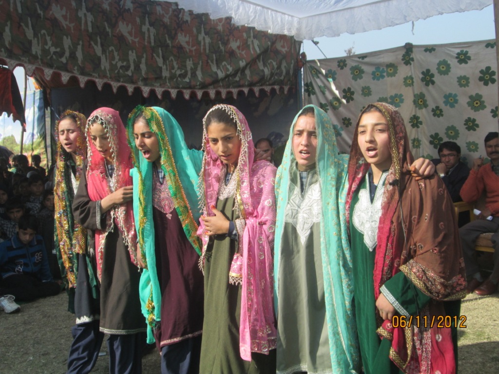 Students participating in Cultural programme